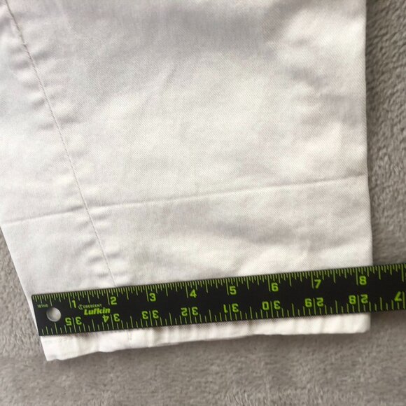 Vintage Levi's Women's 515 Jeans Size 12 White Denim Cotton Wide Leg Classic Cas - Picture 8 of 15